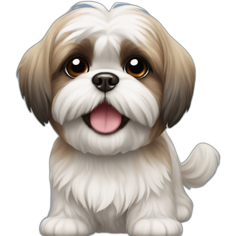 happy shih tzu emoji