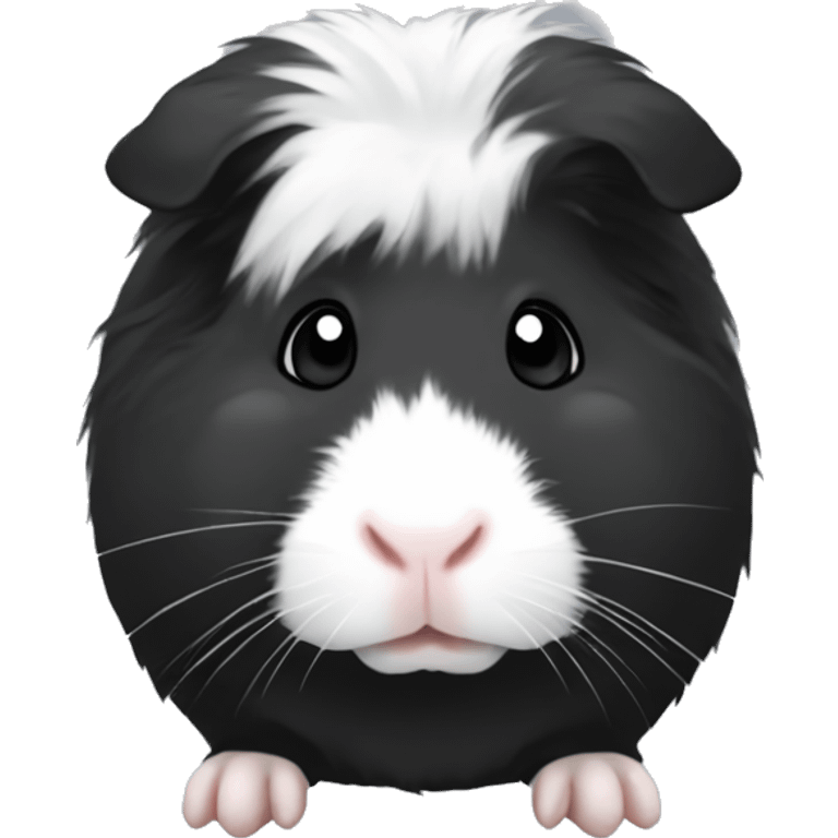 Black and white guinea pig emoji emoji