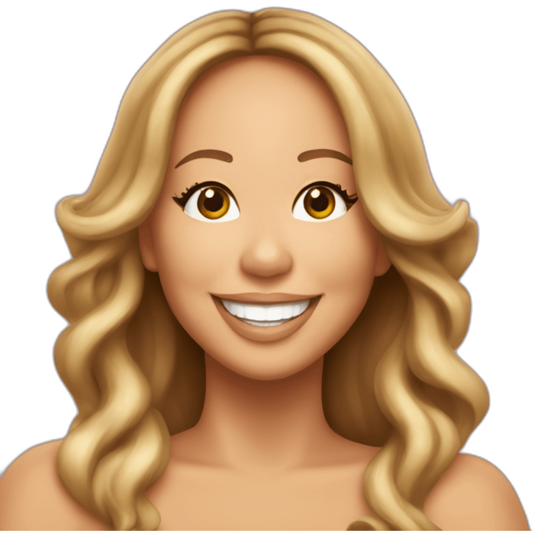 smiling mariah carey in 2019 emoji