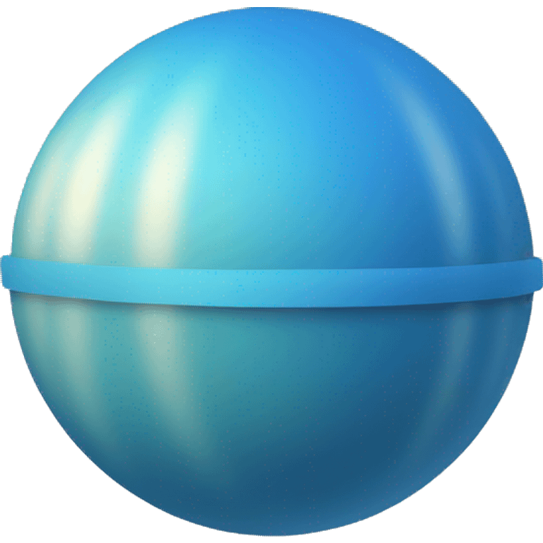 core of a blue sphere emoji