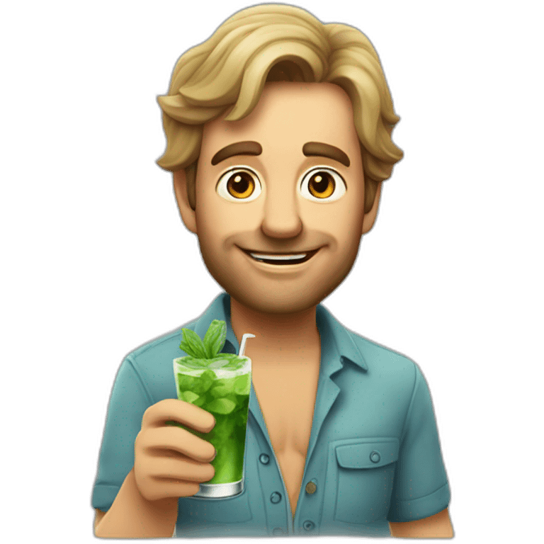 Ned falnders drinking mojito emoji