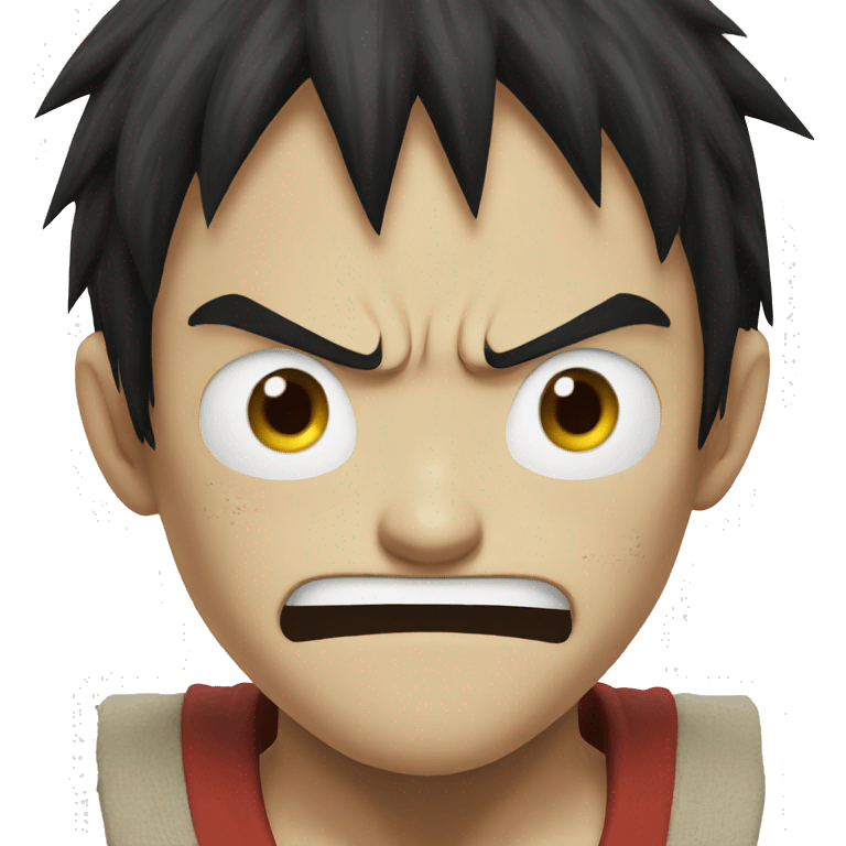 Angry Luffy emoji