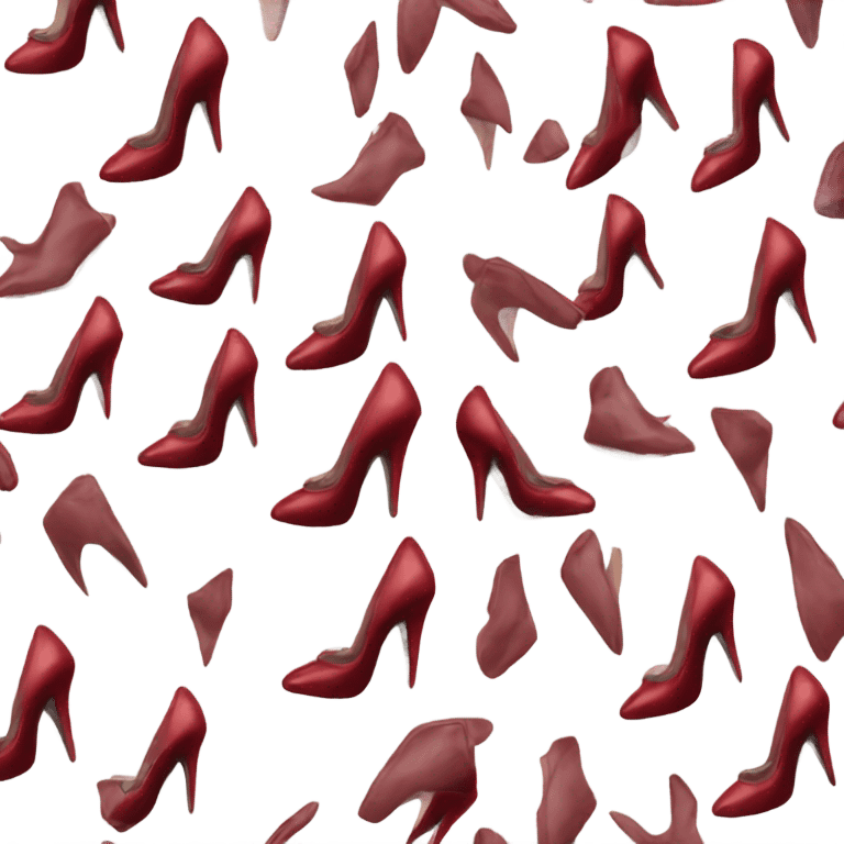 Dark red stiletto  emoji