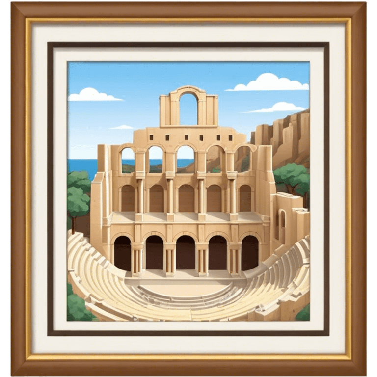 Cinematic Realistic Odeon of Herodes Atticus Emoji emoji