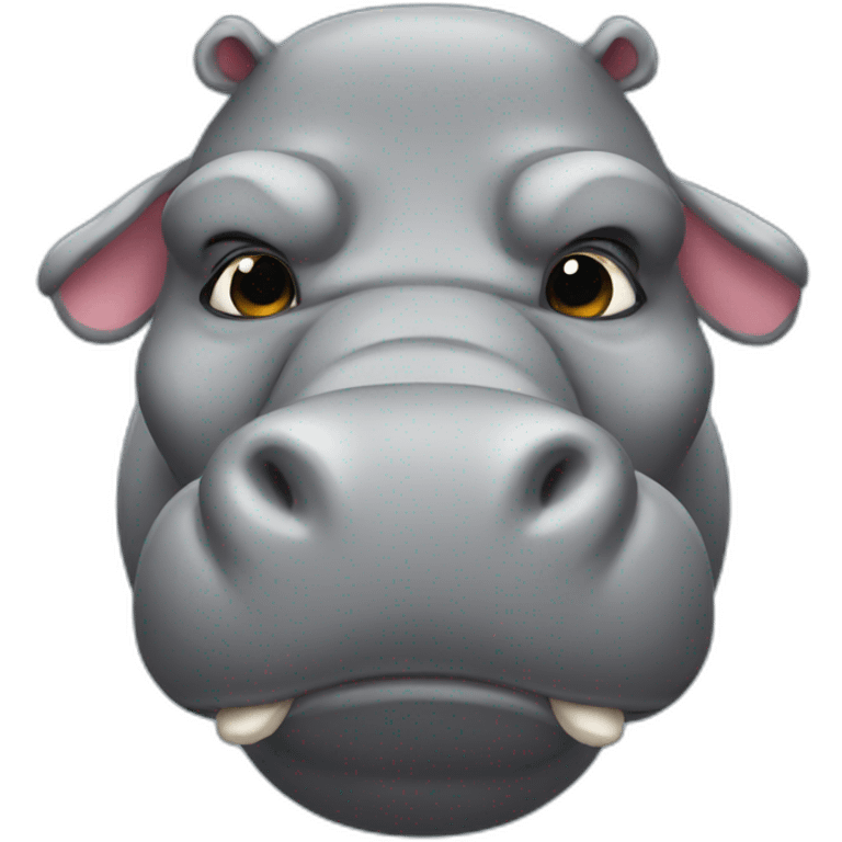 hippo-muscle emoji