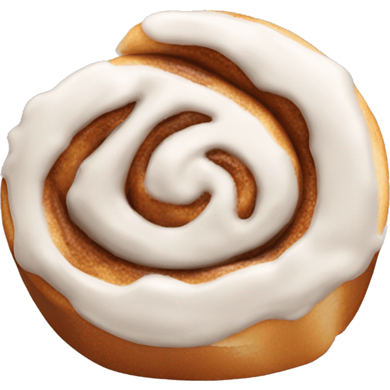 cinnamon roll with icing on top emoji