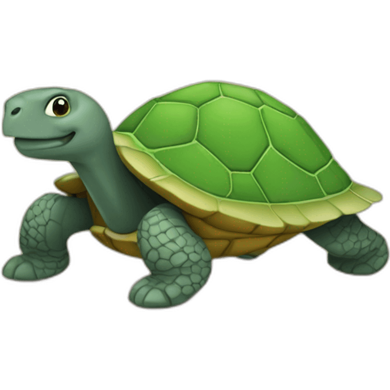 Cheval sur une tortue emoji