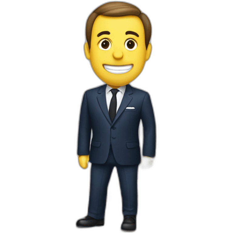 Macron en vacances sur la tour eiffel emoji