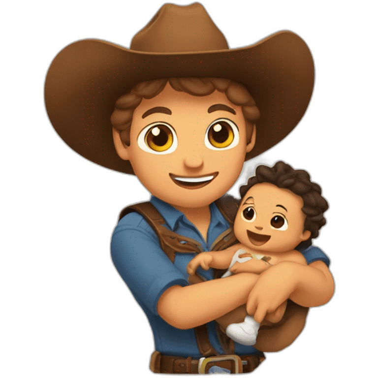 Brock Purdy holding a cowboy baby emoji