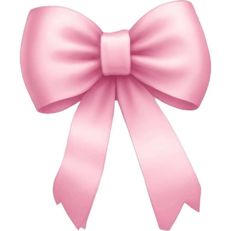 light pink ribbon bow emoji