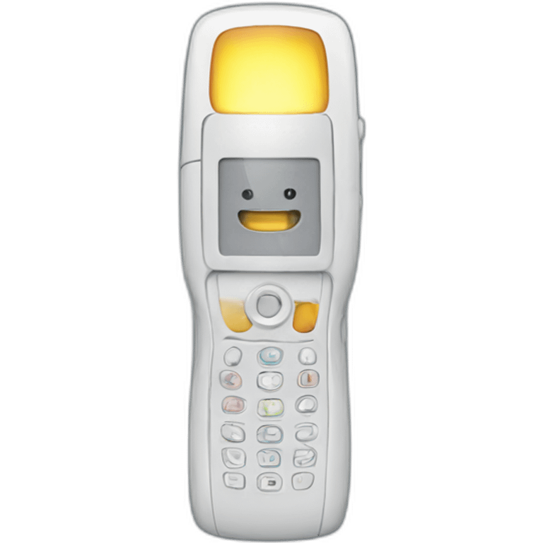 phone with flashlight on emoji