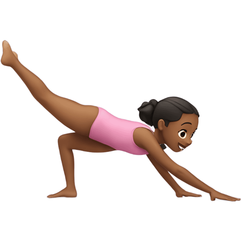 Girl doing a split  emoji