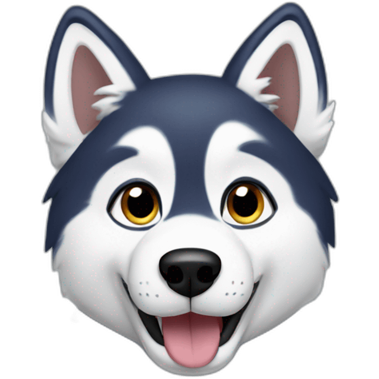 husky thumbs up emoji