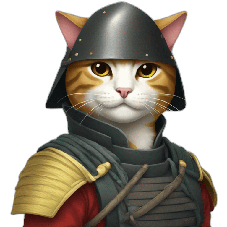 Samouraï cat emoji