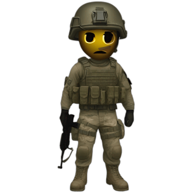 Call of Duty Modern Warfare 2 Soldier with derp face emoji