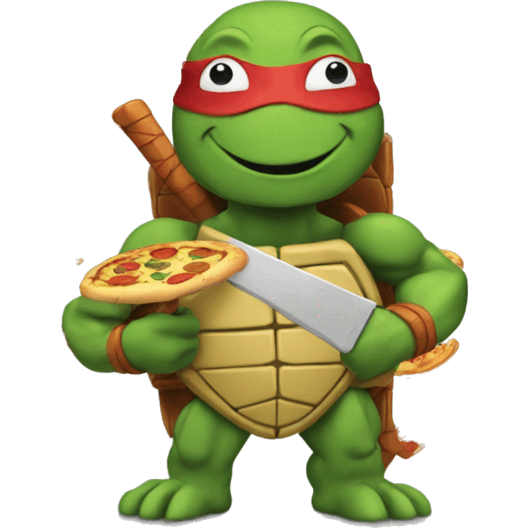 tmnt with pizza emoji