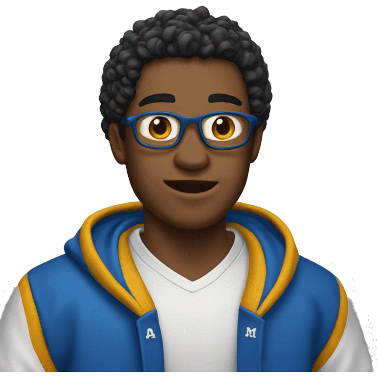 blue varsity jacket  emoji