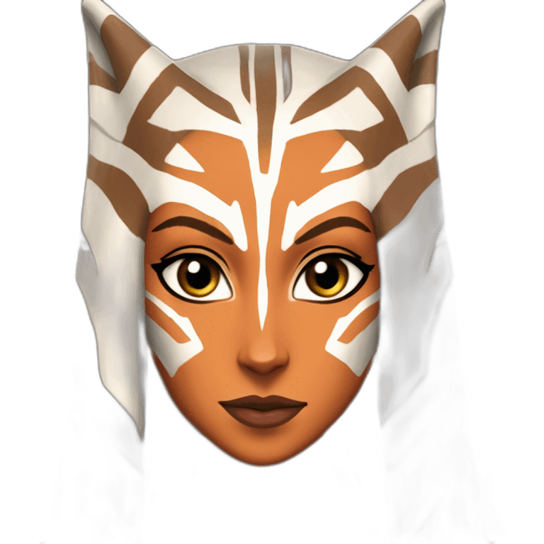 Sexy Ahsoka Tano (portrait, front facing) bikini (small horns) (clone wars season 7) emoji