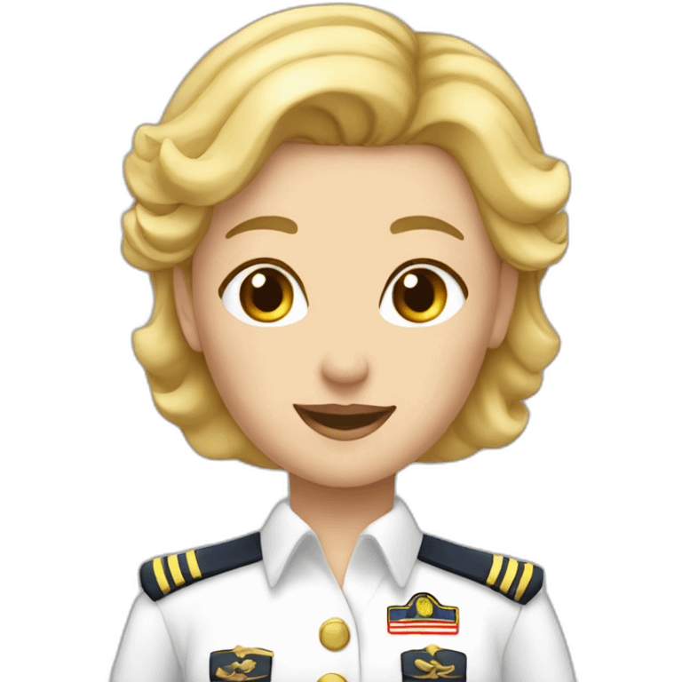 female boat captain gay blonde hair older emoji