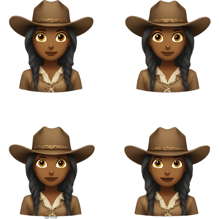 Western girl  emoji