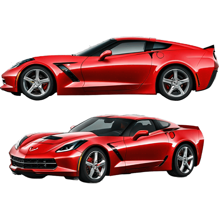 red corvette c7 emoji