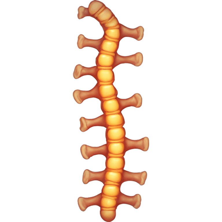 spine with inflamed vertebrae emoji