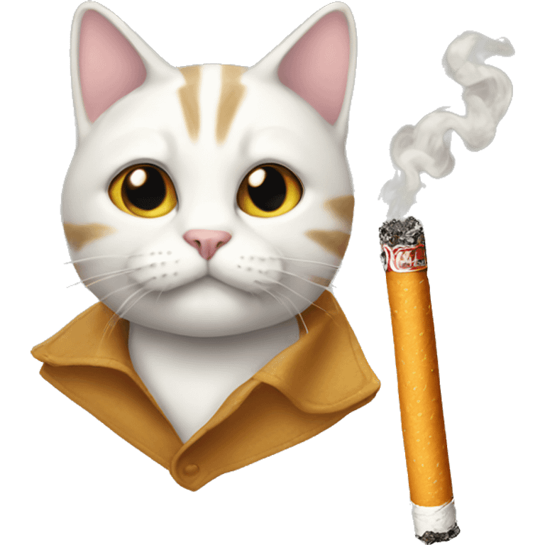 cat cigarette emoji