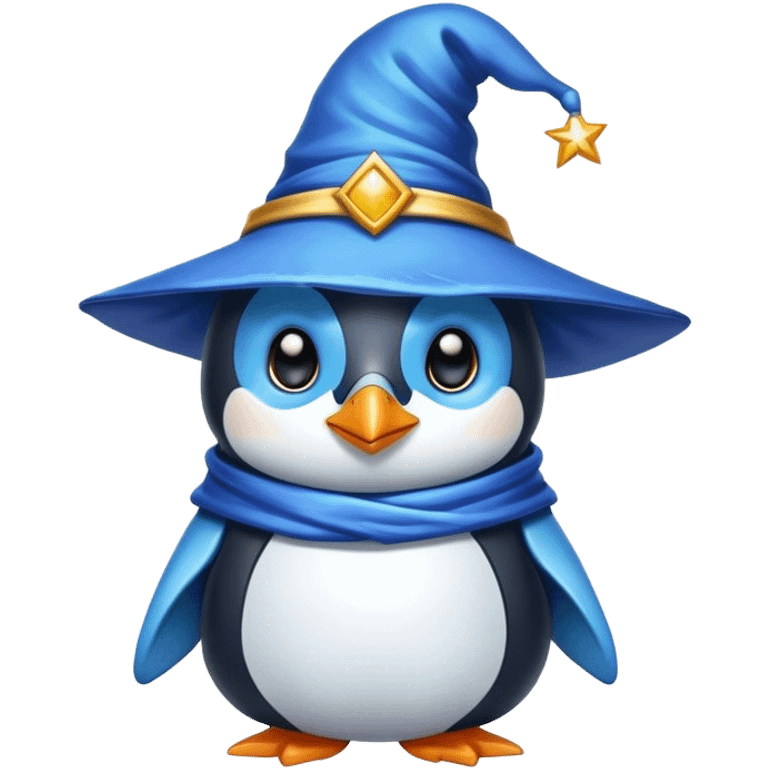 Penguin Wizard emoji