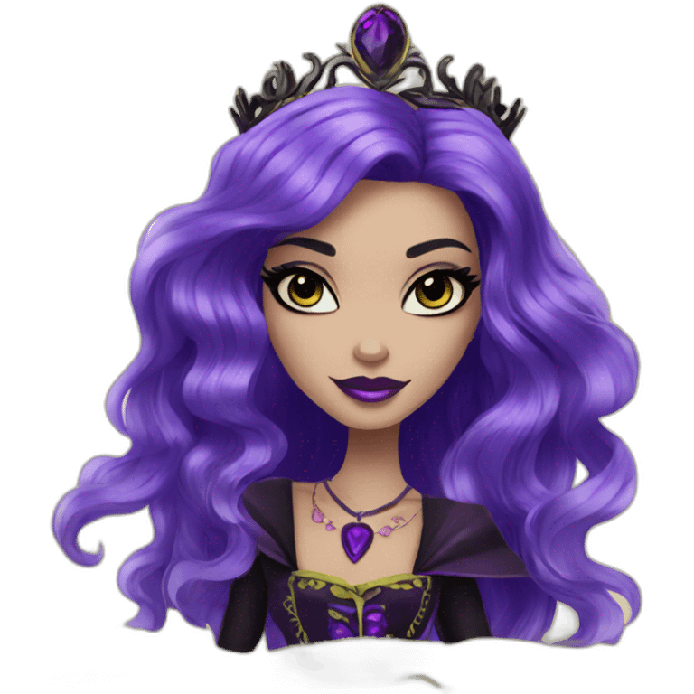 Raven Queen from ever after high emoji