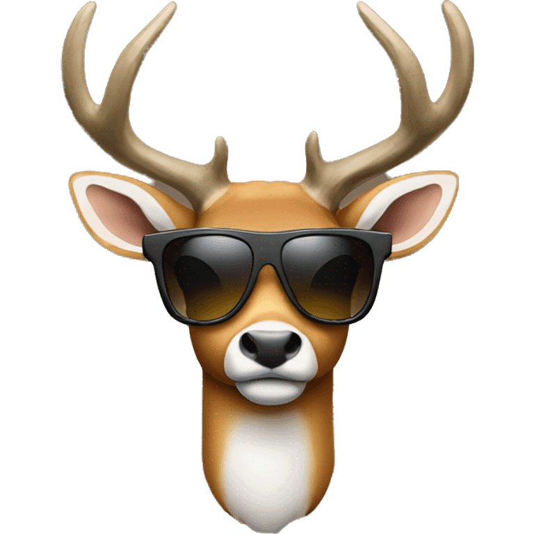 Buck with sunglasses  emoji