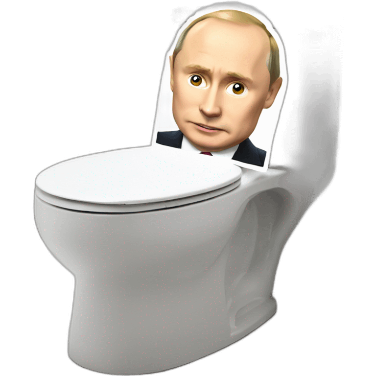 putin sits on toilet emoji