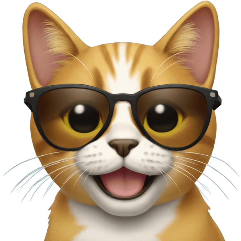 Cat with sunglasses emoji