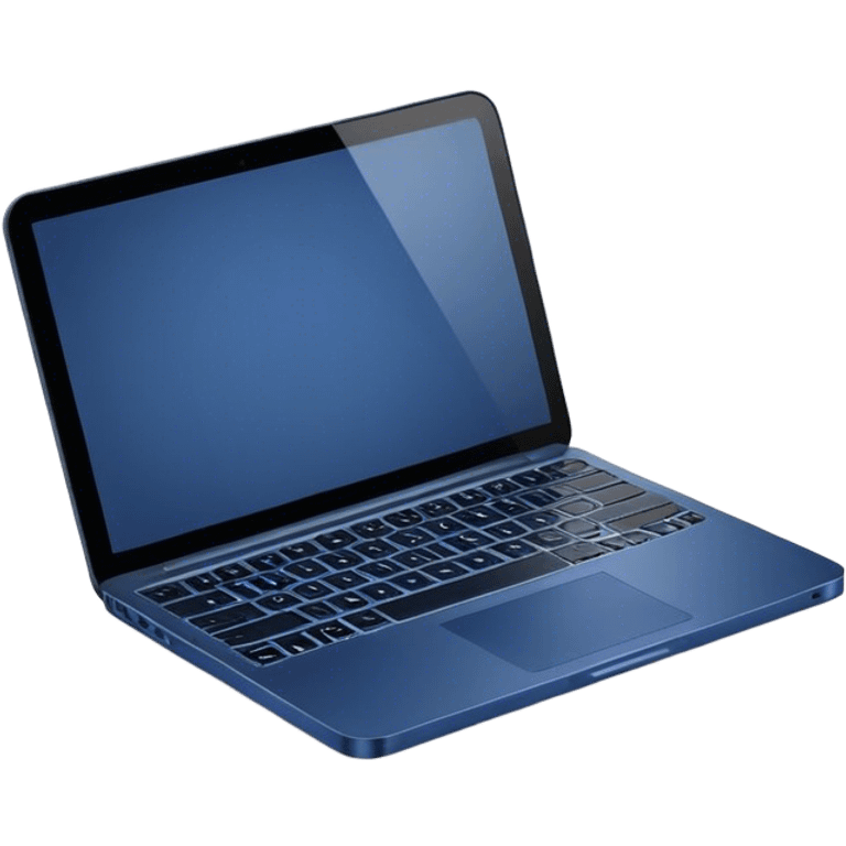 dark blue 
laptop emoji