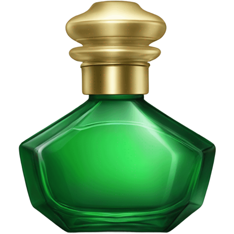 Perfume green bottle  emoji