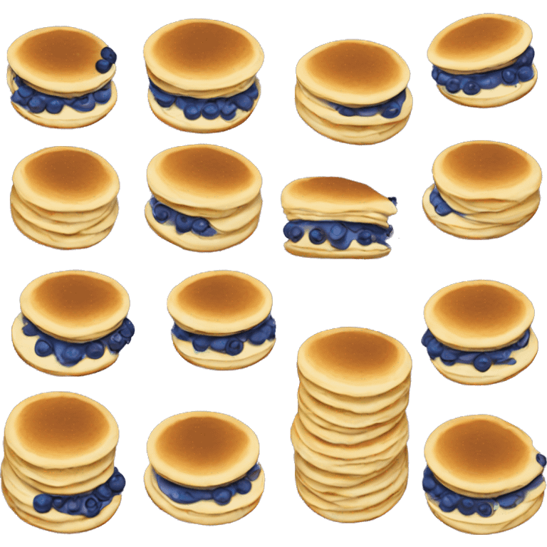 Blueberry pancakes  emoji