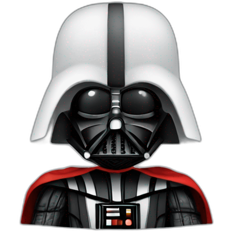 Darth vader in Santa Claus suit emoji