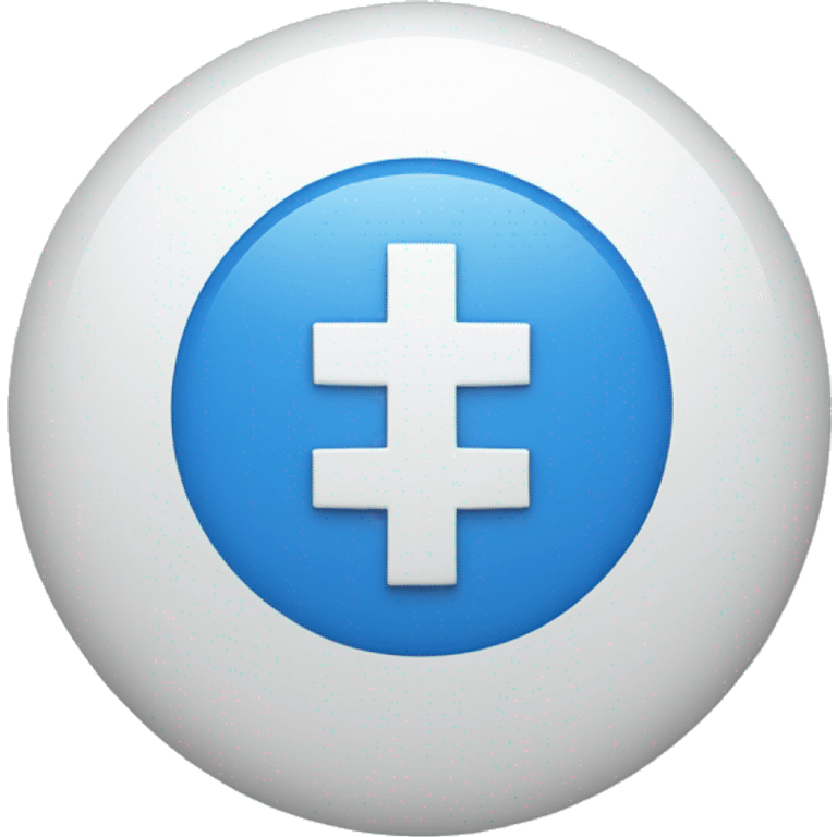 white circle blue checkmark emoji