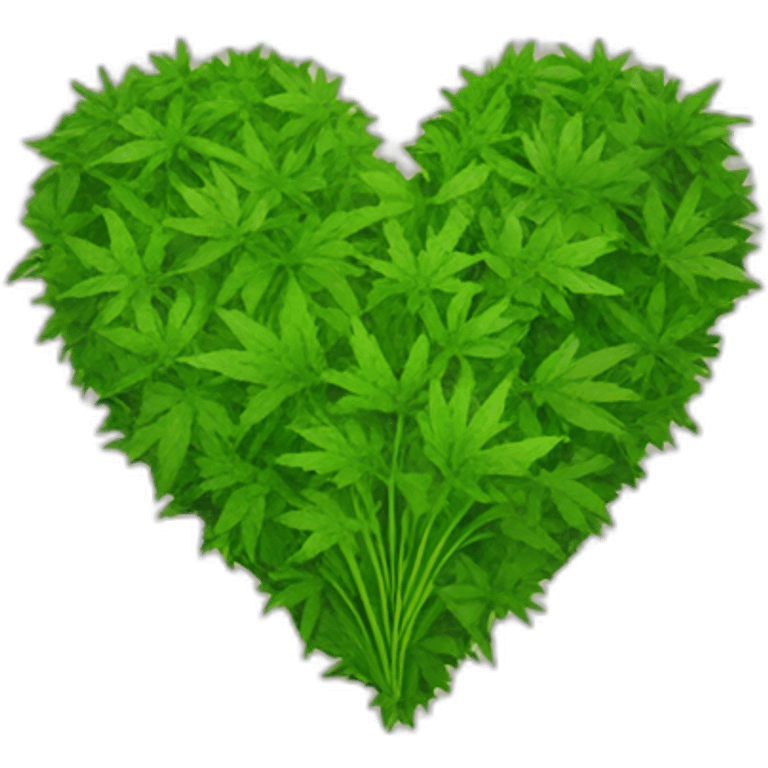 Weed heart emoji