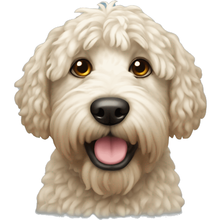 Whoodle dog emoji