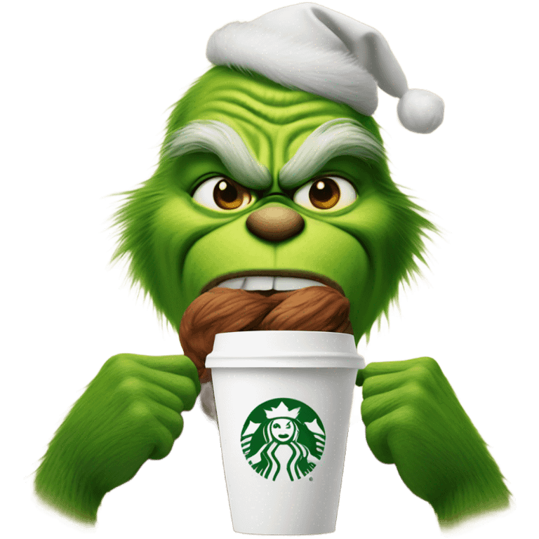 Grinch Starbucks  emoji