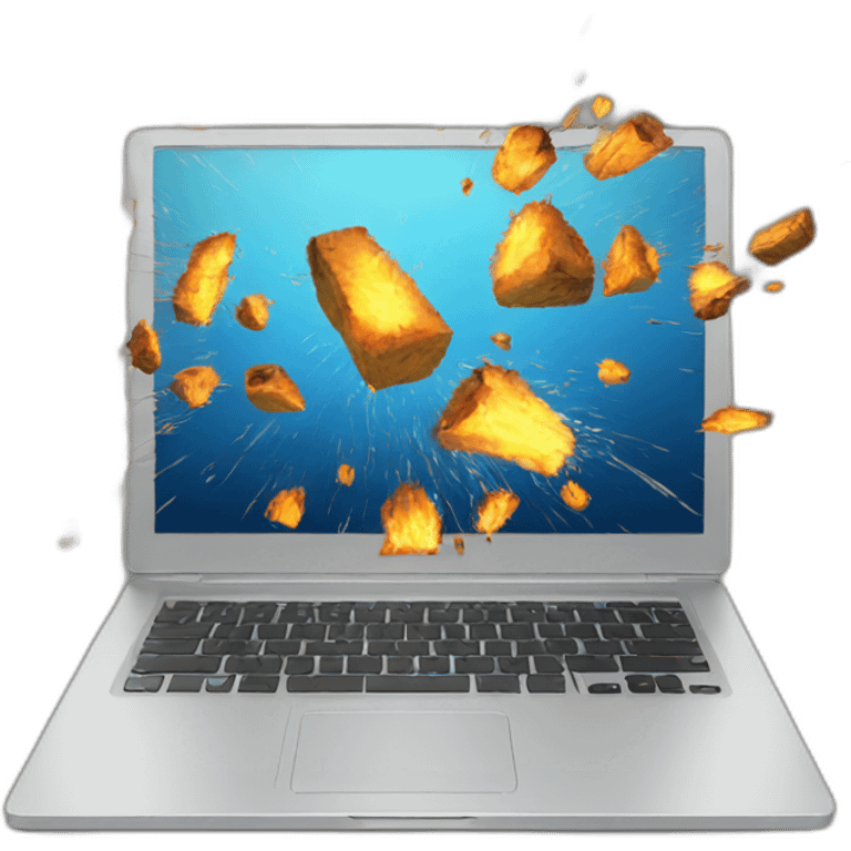 exploding laptop emoji