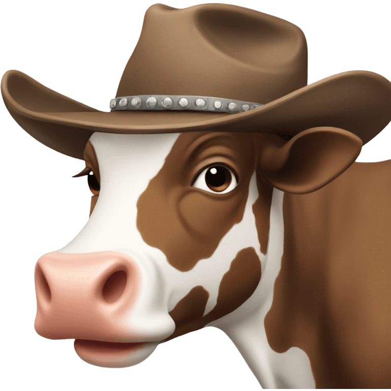 cow with a cowboy hat emoji