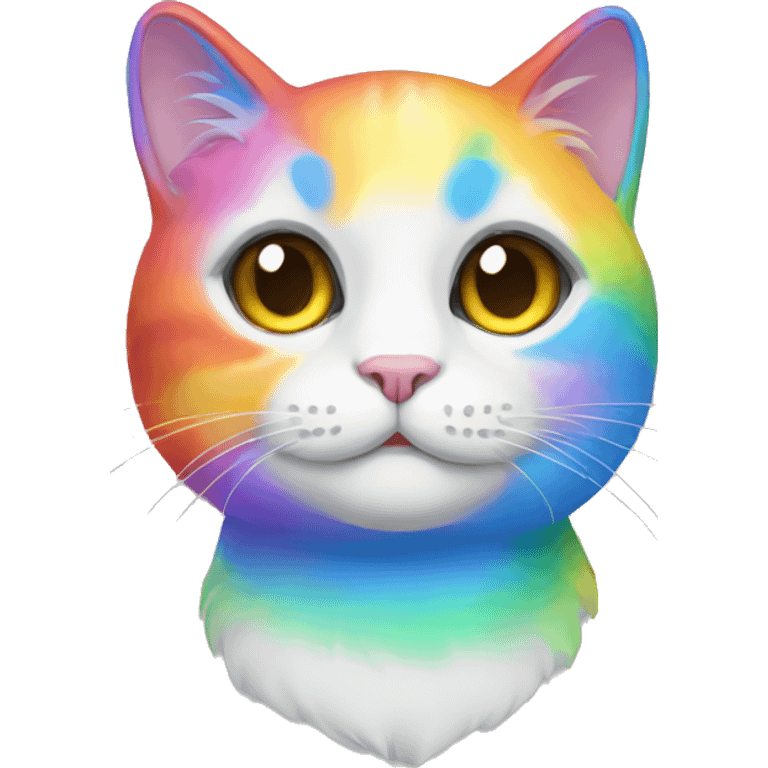 A rainbow cat emoji