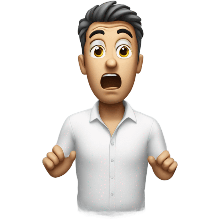 Shocked guy with hands on his head  emoji