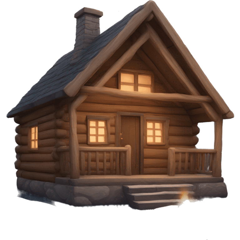 cozy cabin  emoji