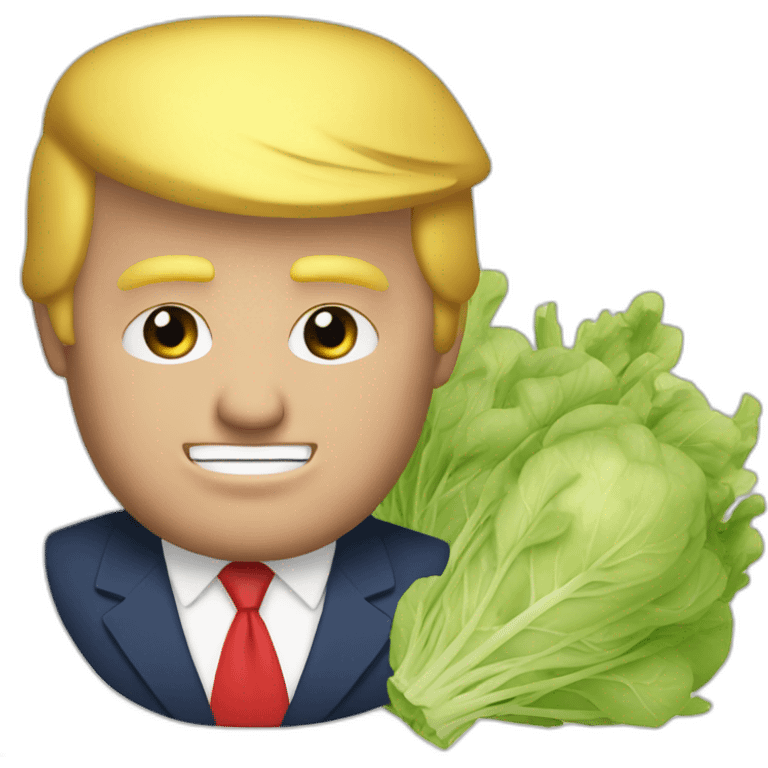 Donald Trump avec un lence roquette emoji