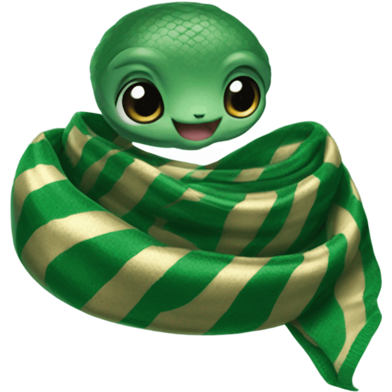 Slytherin baby snake scarf hogwarts emoji