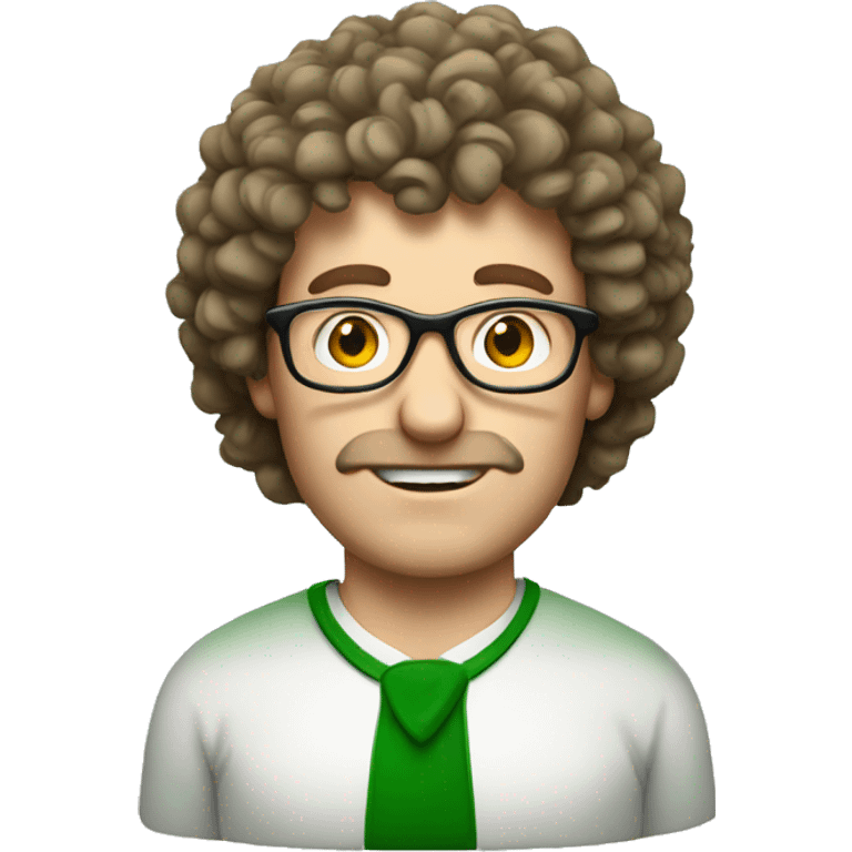 Irish man with a perm and glasses  emoji