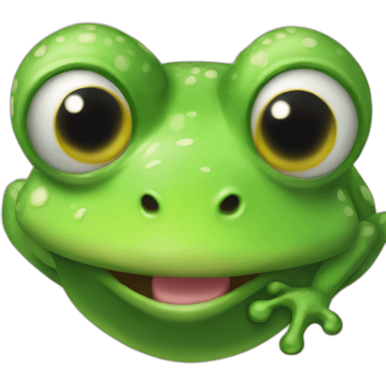 aesthetic frog emoji