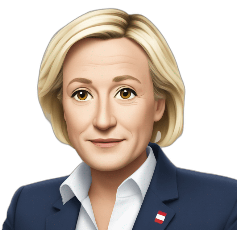 Macron sur marine le pen emoji